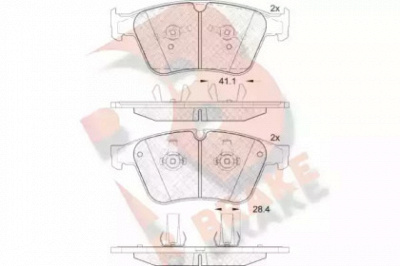 R BRAKE rb2085 -  Комплект тормозных колодок, дисковый тормоз
